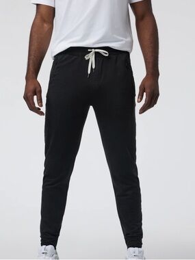 Vuori men’s large ponto performance jogger pants black Dreamknit athleisure